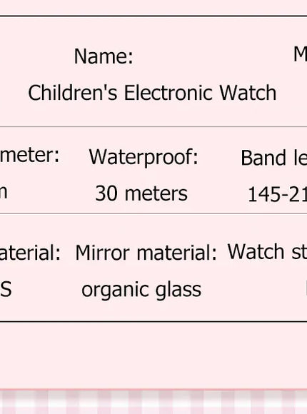 KissICON 💋 Uthai C15 Kids Digital Watch Waterproof -