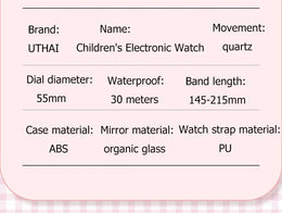 KissICON 💋 Uthai C15 Kids Digital Watch Waterproof -