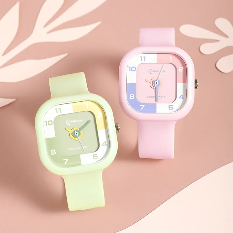 KissICON 💋 UTHAI CA05 Women's Square Watch - 30M