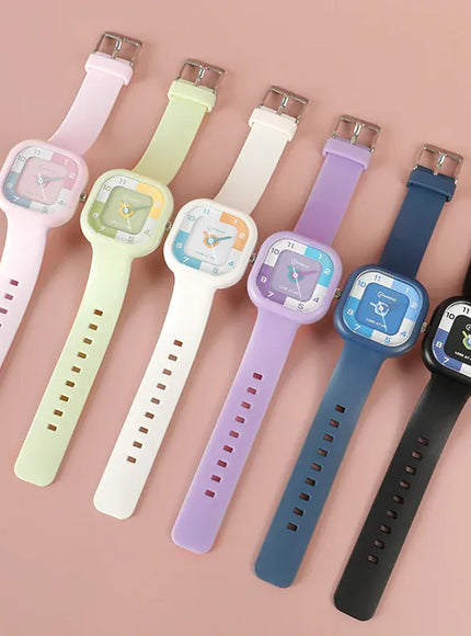 KissICON 💋 UTHAI CA05 Women's Square Watch - 30M