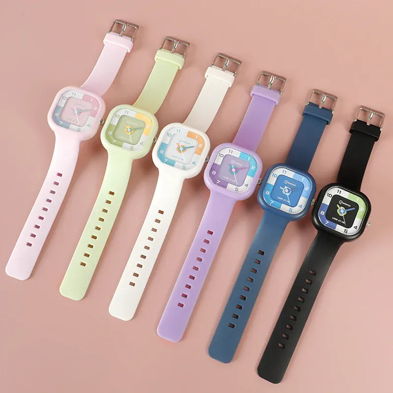 KissICON 💋 UTHAI CA05 Women's Square Watch - 30M