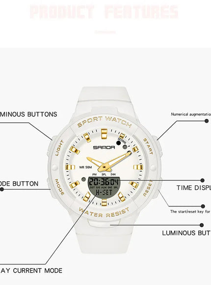KissICON Uthai CE64 Women Watch - Fashion Outdoor Waterproof