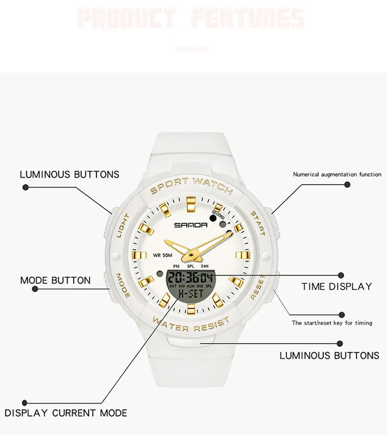 KissICON Uthai CE64 Women Watch - Fashion Outdoor Waterproof