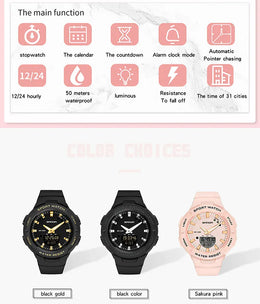 KissICON Uthai CE64 Women Watch - Fashion Outdoor Waterproof