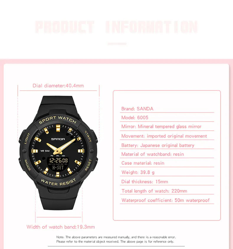 KissICON Uthai CE64 Women Watch - Fashion Outdoor Waterproof