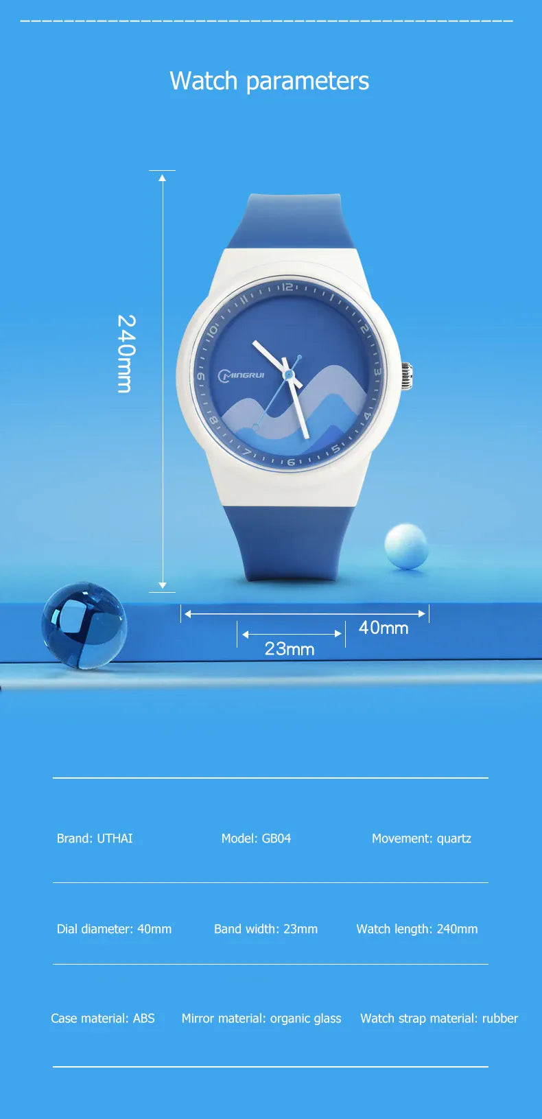 KissICON Uthai GB04 Unicorn Kids Watch - Waterproof Wristwatch