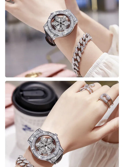 KissICON 💋 UTHAI L58 Watch Womens Leather - 360