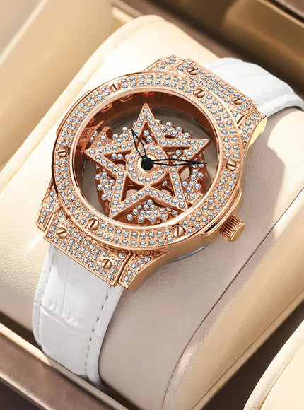 KissICON UTHAI L99 Women Watch 360 Rotation Diamond Luxury
