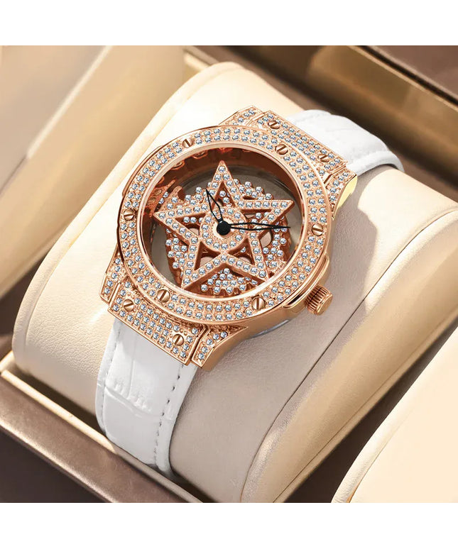 KissICON UTHAI L99 Women Watch 360 Rotation Diamond Luxury