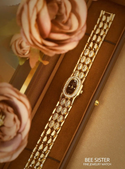KissICON Uthai Light Luxury Brand Watch Vintage Bracelet Waterproof