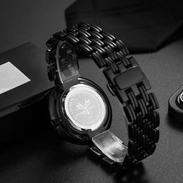 KissICON Uthai Men Watch Luxury Brand Retro Gold Band