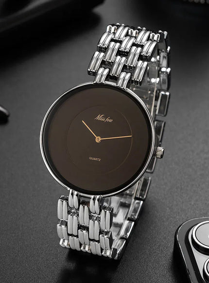 KissICON Uthai Men Watch Luxury Brand Retro Gold Band