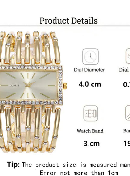 KissICON 💋 UTHAI W24 Women's Quartz Watch - Stainless