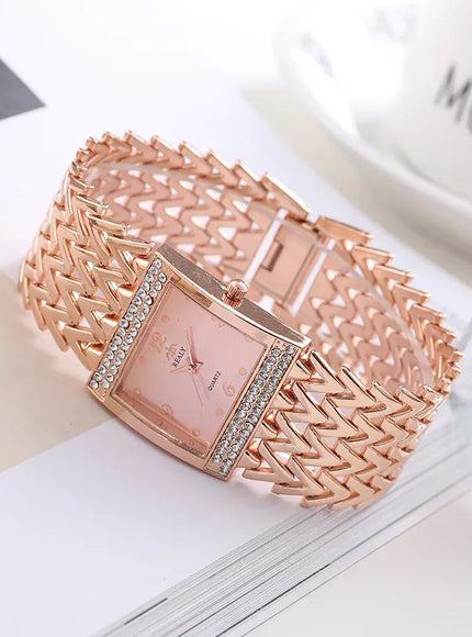 KissICON UTHAI W32 Women's Fashion Quartz Watch - Diamond
