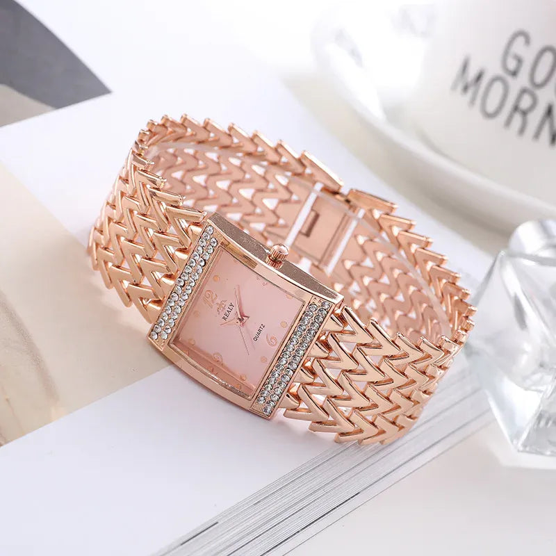 KissICON UTHAI W32 Women's Fashion Quartz Watch - Diamond