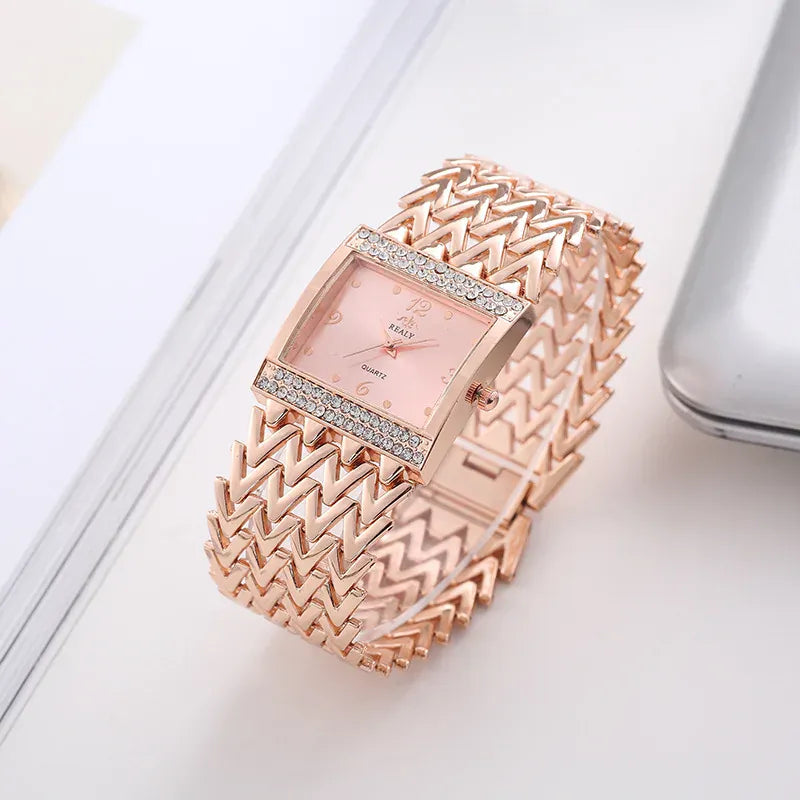 KissICON UTHAI W32 Women's Fashion Quartz Watch - Diamond