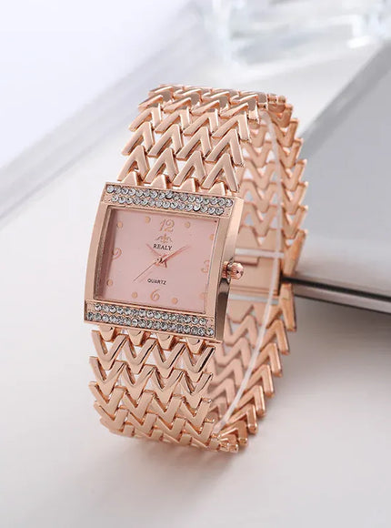 KissICON UTHAI W32 Women's Fashion Quartz Watch - Diamond
