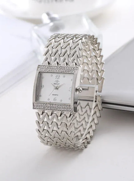 KissICON UTHAI W32 Women's Fashion Quartz Watch - Diamond