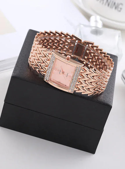 KissICON UTHAI W32 Women's Fashion Quartz Watch - Diamond