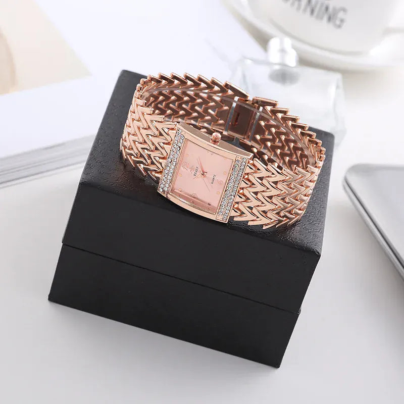 KissICON UTHAI W32 Women's Fashion Quartz Watch - Diamond