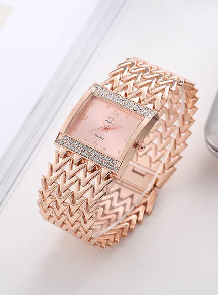 KissICON UTHAI W32 Women's Fashion Quartz Watch - Diamond