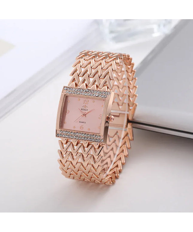KissICON UTHAI W32 Women's Fashion Quartz Watch - Diamond