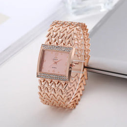 KissICON UTHAI W32 Women's Fashion Quartz Watch - Diamond
