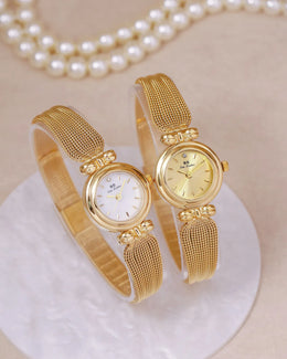KissICON UTHAI Women Luxury Gold Bracelet Watch Waterproof Quartz