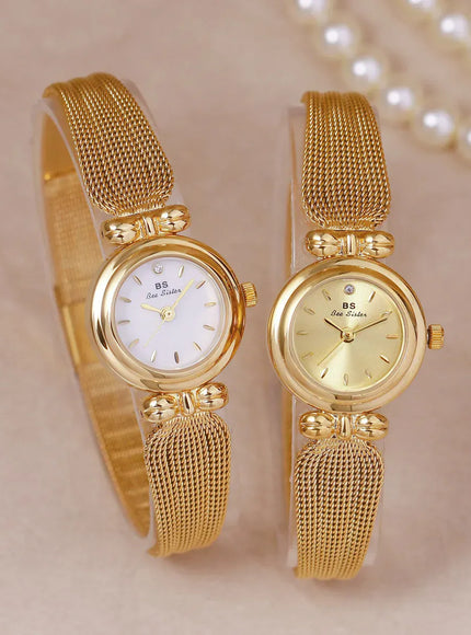 KissICON UTHAI Women Luxury Gold Bracelet Watch Waterproof Quartz