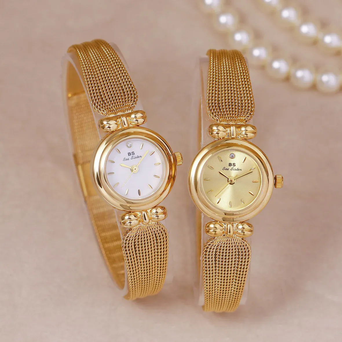 KissICON UTHAI Women Luxury Gold Bracelet Watch Waterproof Quartz