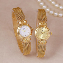 KissICON UTHAI Women Luxury Gold Bracelet Watch Waterproof Quartz