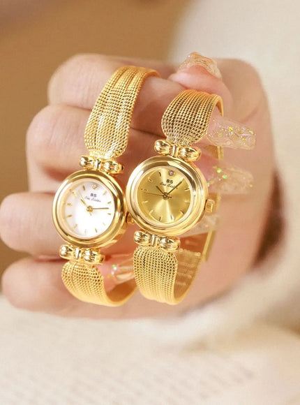 KissICON UTHAI Women Luxury Gold Bracelet Watch Waterproof Quartz