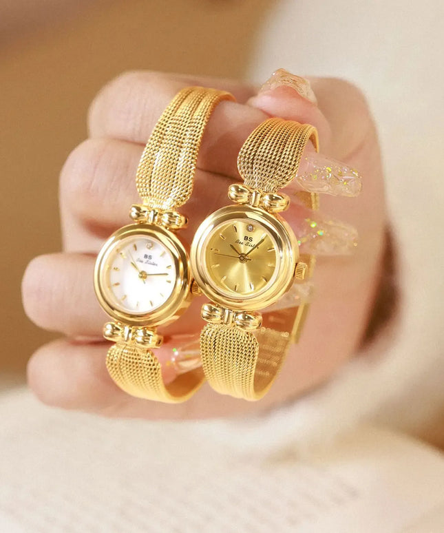 KissICON UTHAI Women Luxury Gold Bracelet Watch Waterproof Quartz