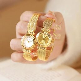KissICON UTHAI Women Luxury Gold Bracelet Watch Waterproof Quartz