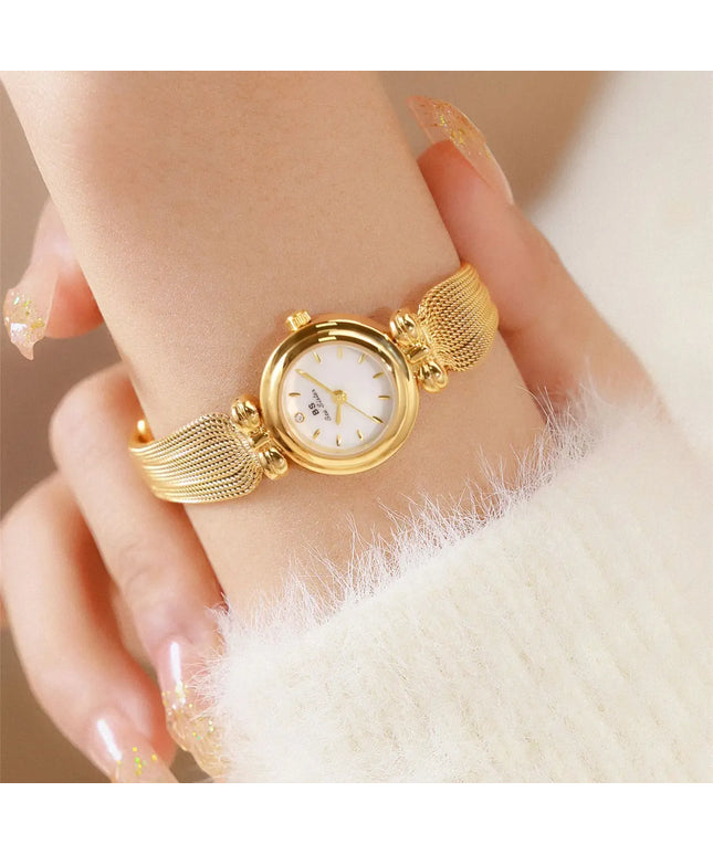 KissICON UTHAI Women Luxury Gold Bracelet Watch Waterproof Quartz