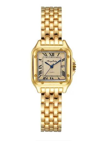 KissICON UTHAI Women Quartz Watch Stainless Steel Band -