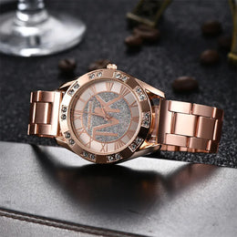 KissICON UTHAI Women's Diamond Set Quartz Watch - TVK