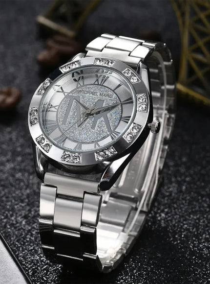 KissICON UTHAI Women's Diamond Set Quartz Watch - TVK