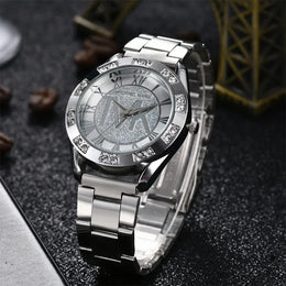 KissICON UTHAI Women's Diamond Set Quartz Watch - TVK