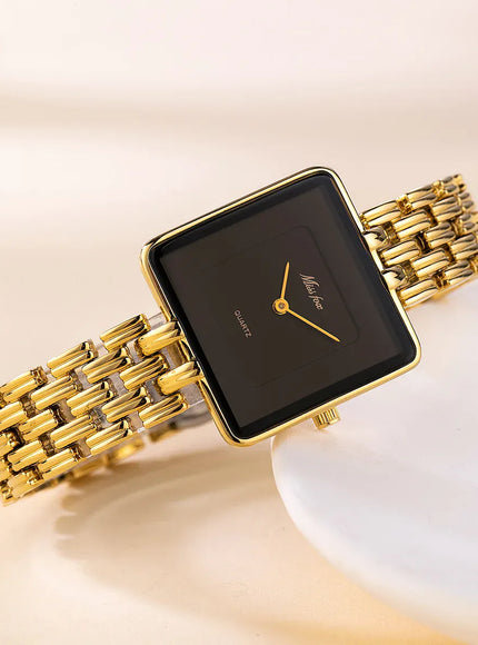 KissICON UTHAI Women Watch Luxury Square - Waterproof Quartz