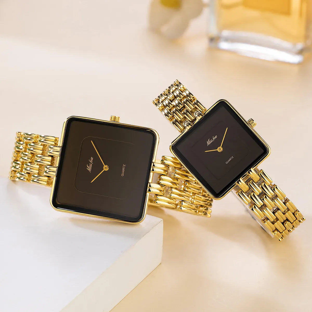 KissICON UTHAI Women Watch Luxury Square - Waterproof Quartz