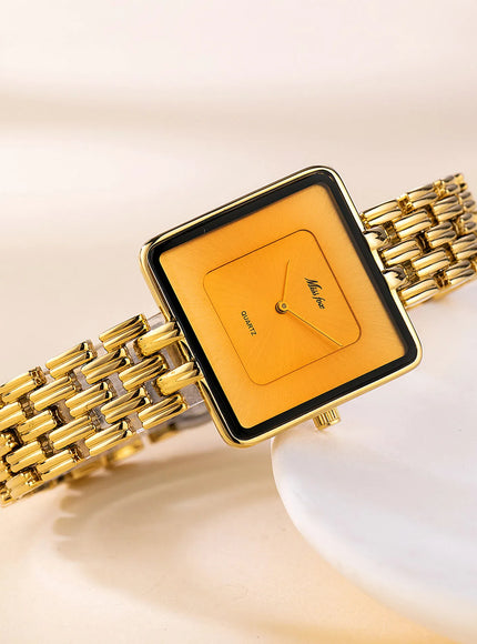 KissICON UTHAI Women Watch Luxury Square - Waterproof Quartz