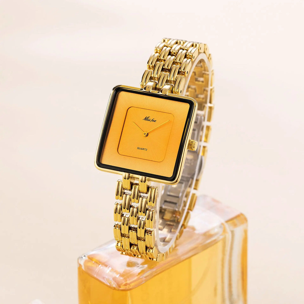 KissICON UTHAI Women Watch Luxury Square - Waterproof Quartz