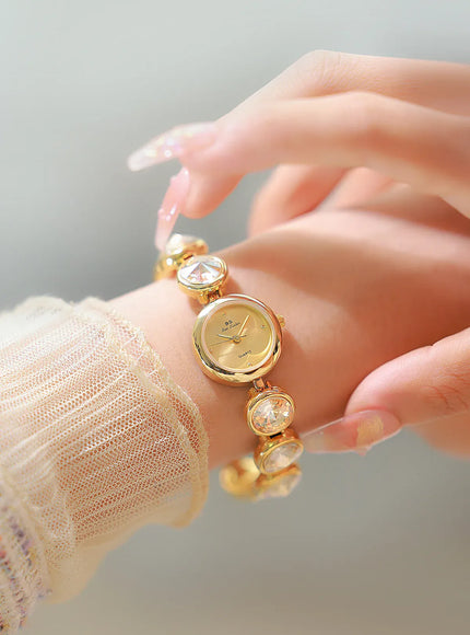 KissICON UTHAI Womens Watch Champagne Gold Waterproof - Quartz