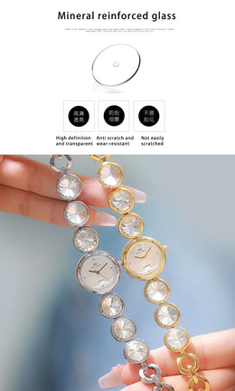KissICON UTHAI Womens Watch Champagne Gold Waterproof - Quartz