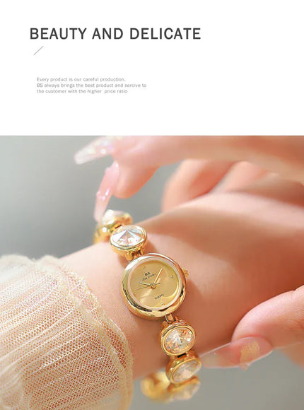 KissICON UTHAI Womens Watch Champagne Gold Waterproof - Quartz