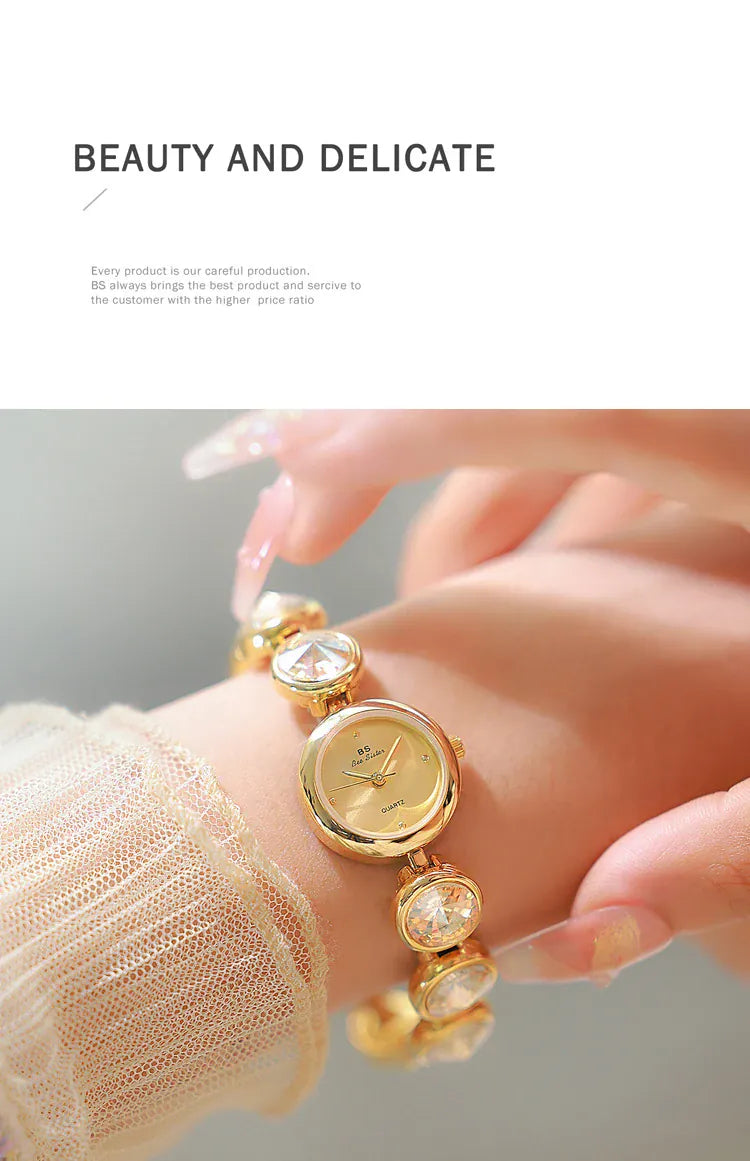KissICON UTHAI Womens Watch Champagne Gold Waterproof - Quartz