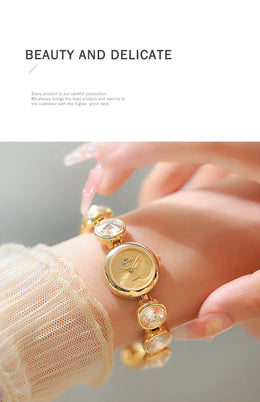 KissICON UTHAI Womens Watch Champagne Gold Waterproof - Quartz