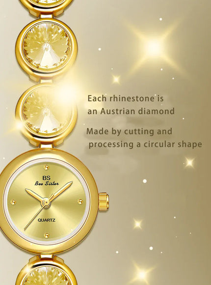 KissICON UTHAI Womens Watch Champagne Gold Waterproof - Quartz