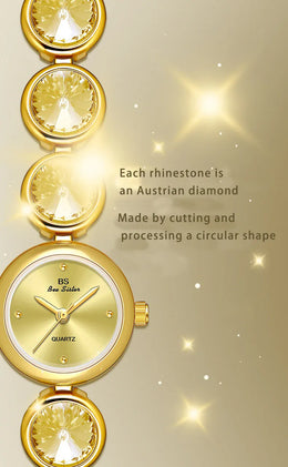 KissICON UTHAI Womens Watch Champagne Gold Waterproof - Quartz